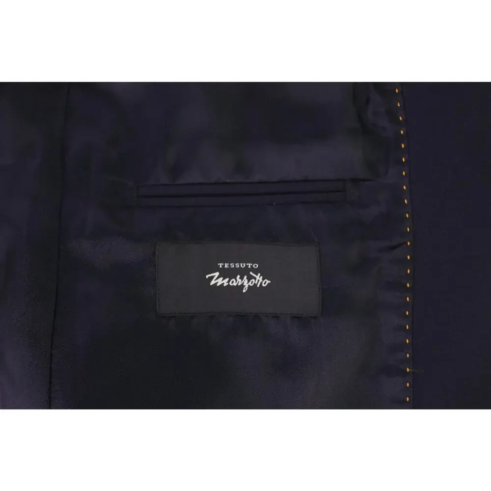 Jack Spade Solid Navy Blue Wool Stretch 2-Btn Suit 40R